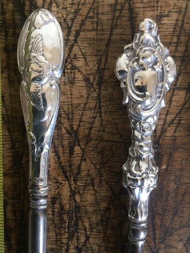 3 Antique Silver Button Hooks - Bild 3 von 9