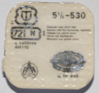 BALANCE COMPLETE WITH BALANCE SHAFT AND SPIRAL FOR UNITAS CAL. 530 ~NOS~