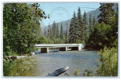 1964 Kings Canyon National Park Scene Near Cedar Grove Fresco CA Posted Postcard