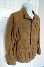 North Coast Khaki Rain Men's Button Up Jacket Sz Small