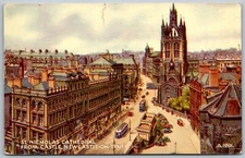 Newcastle On Tyne England c1910 Postcard St. Nicholas Cathedral 
