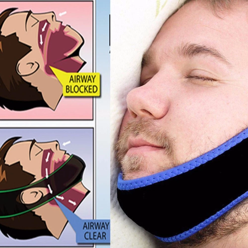 Anti Snore Chin Strap Stop Snoring Snore Belt Sleep Apnea Chin Support  Straps