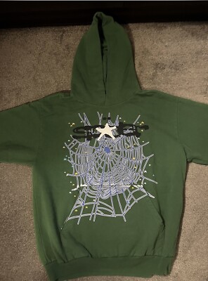 Green Young Thug Sp5der Spider Worldwide Hoodie | eBay