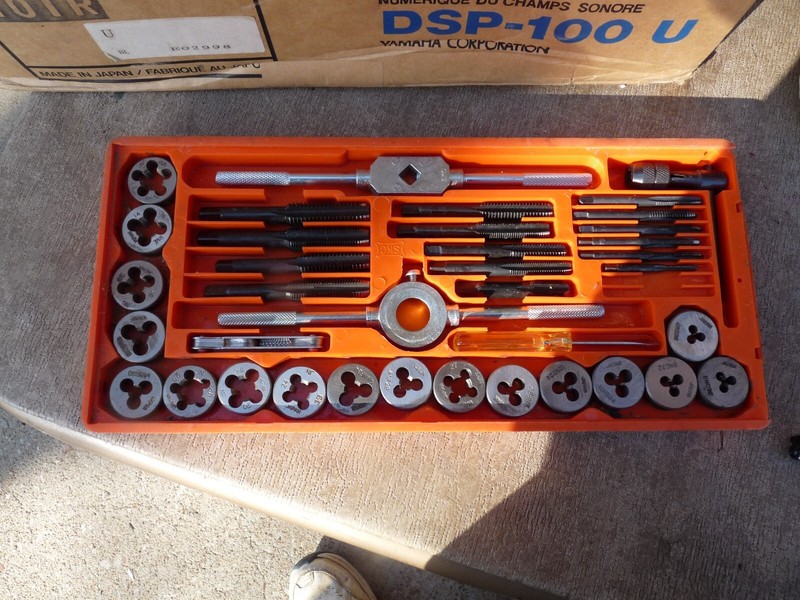 40 Piece Tap and Die Set - see pics for sizes, NC & NF - NPT
