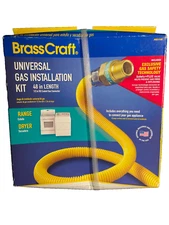 BRASSCRAFT 1/2" OD X 48" UNIVERSAL GAS INSTALLATION KIT - PSC1106 NEW IN BOX NIB