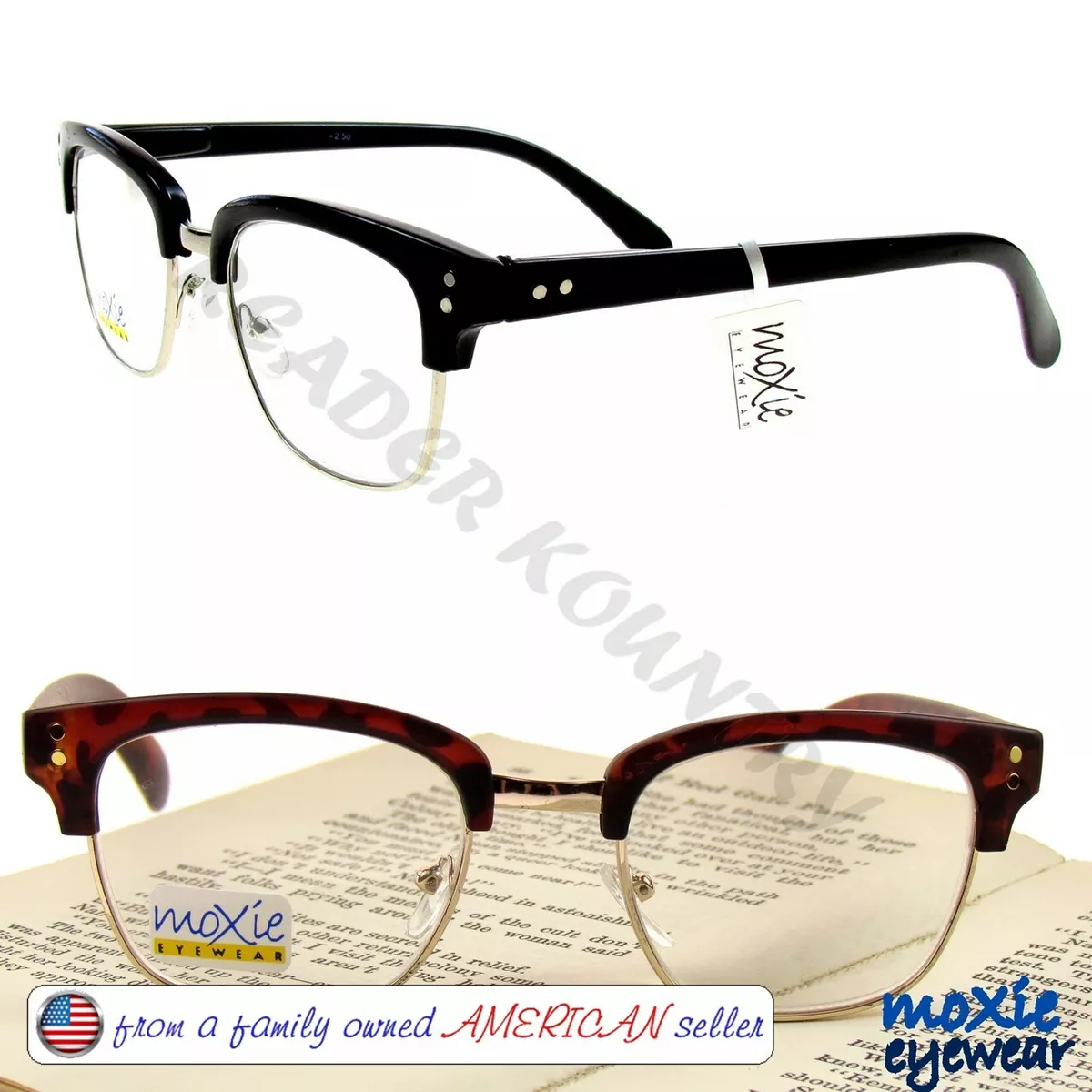Mens wide frame glasses sales