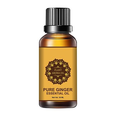 Natürliches Ingwer-Öl Für Bauch-Massage – Fettverbrennung & Entwässerung, 10 Ml