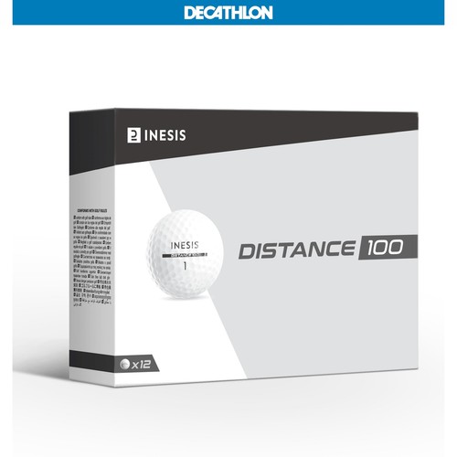 Inesis Distance 100 Golf Ball X12 White eBay
