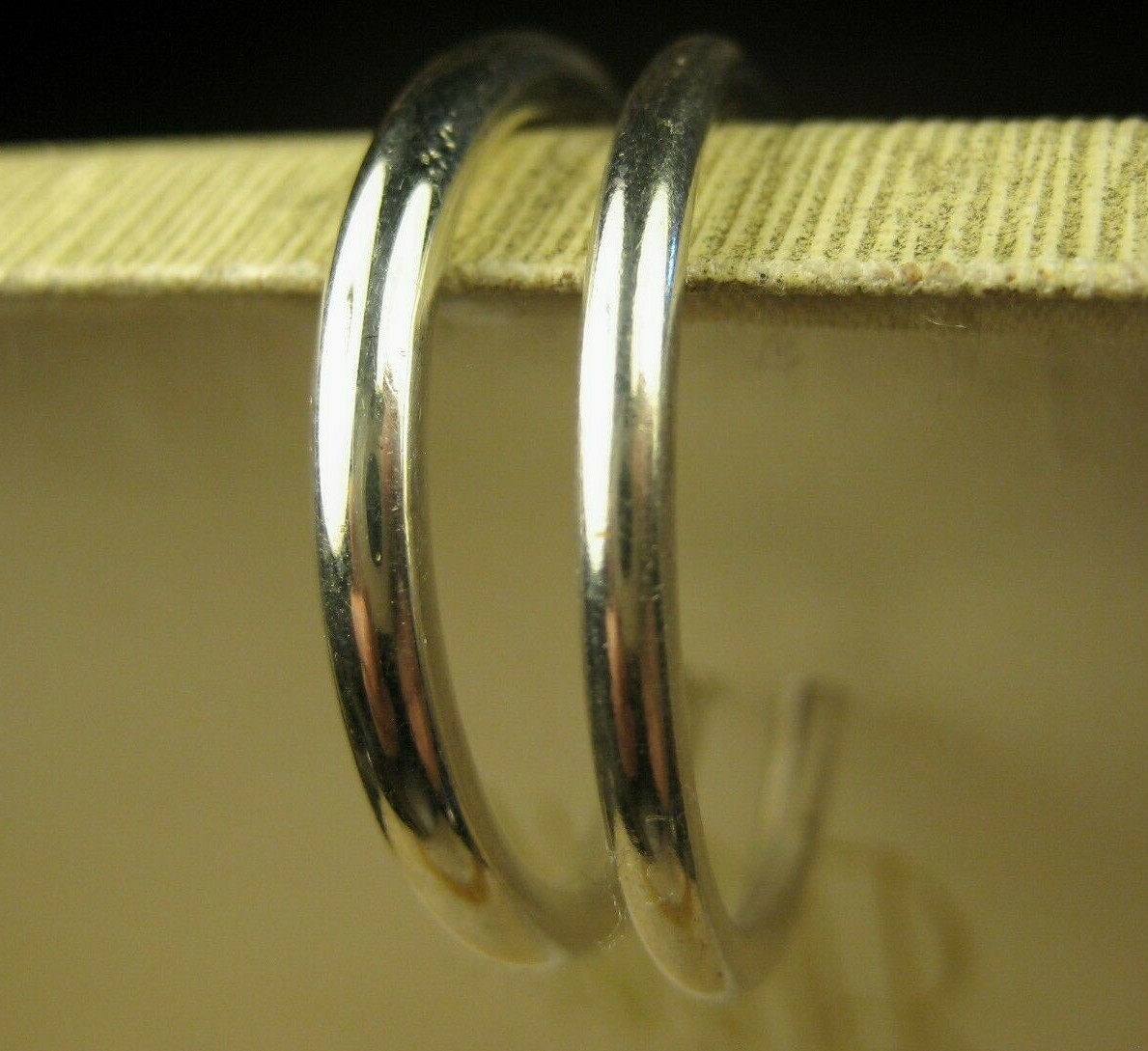 Heavy Women's Small Solid Sterling Silver Polishe… - image 3