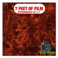 Hydrographic film Burl Wood hydro dipping 7' x 20" hydro dip