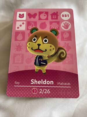 Nintendo Animal Crossing Card Sheldon Squirrel 2/26 031 | eBay