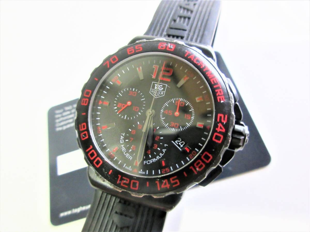 [鑑定済] タグホイヤー WA1211 プロフェッショナル 200m クオーツ タグホイヤー プロフェッショナル 200m WD1211-K-20 グレー文字盤