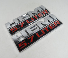 2013-2018 Dodge Ram Hemi 5.7 Liter Emblems Front Fender Badges Nameplate Symbol 2013-2018 Dodge Ram Hemi 5.7 Liter Emblems Front Fender Badges Nameplate Symbol