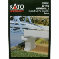 Kato N Scale  UniTrack Double Track Pier 50mm 2   6 Pcs 23-019