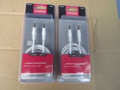 Restposten 2 Packungen / Audio-Kabel - Klinken-Anschlusskabel  /  ContPal9aK7