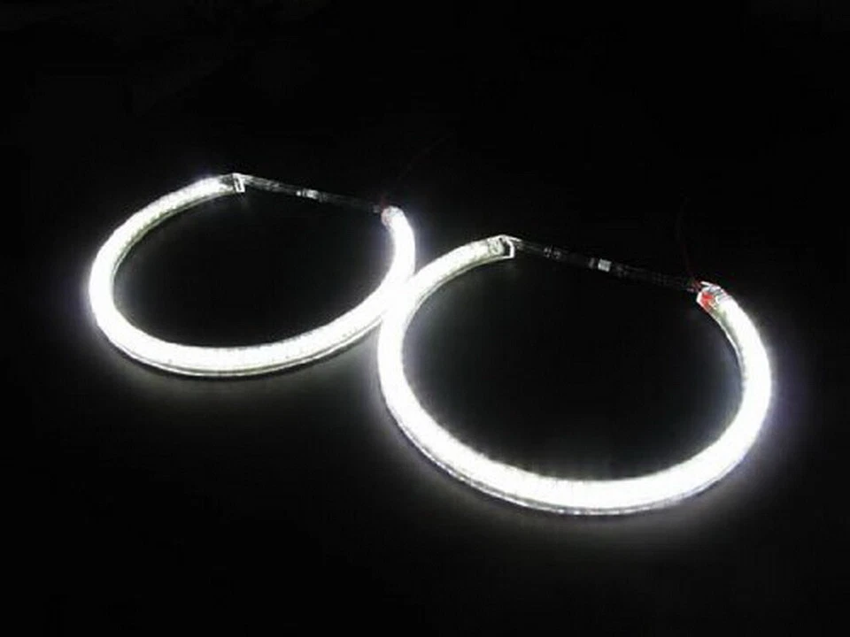 Xenon White Headlight SMD LED Angel Eyes Halo Rings For BMW E39 E46 3 5 Series - Image 3 of 4