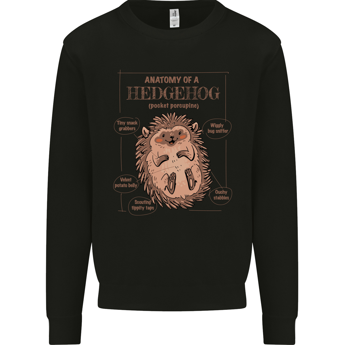 Anatomy of a Hedgehog Funny Mens Sweatshirt Jumper