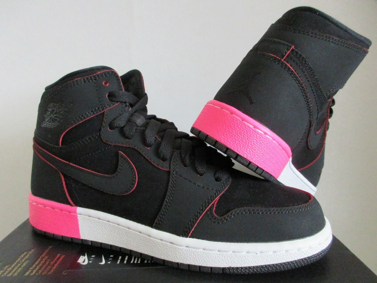 靴 NIKE JORDAN1 RETRO HIGH BLACK HYPER PINK 332148_019.png.png