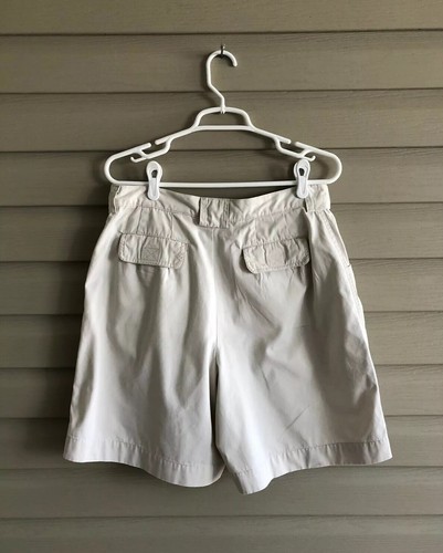 Eddie Bauer women's size 12 light tan khaki beige cargo shorts w/ pockets - Picture 12 of 12