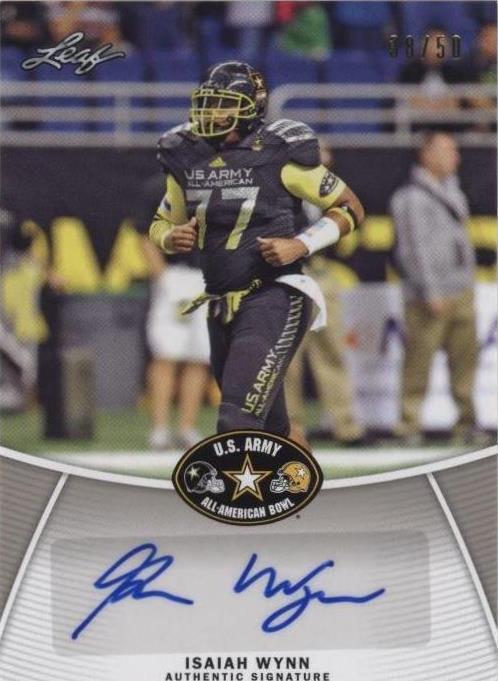 2014 Leaf U.S. Army All-American Bowl Isiah Wynn #BA-IW1 - 1 of 2