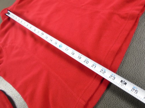 Lands End M 8 10 Quarter Zip Fleece Pullover Top Red Long Sleeve Thermacheck - Bild 4 von 13