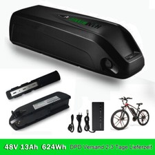 48V Akku Hailong E bike Akku 48V 13Ah Pedelec Umbausatz Batterie mit Ladeg*rät