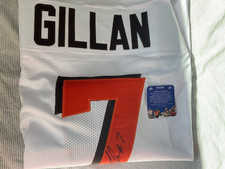 Jamie Gillan Signed Cleveland Browns Jersey Coa (Hard to find white)