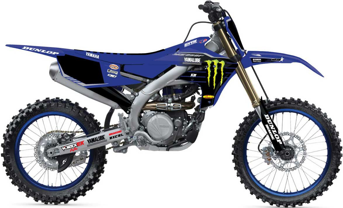 2023 D'Cor Visuals Star Monster Energy Yamaha Blue Graphic Kit