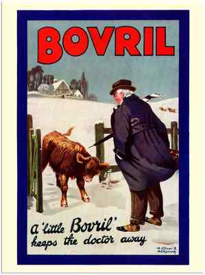 Blechschild 1177 Bovril 1 1920er Jahre A5 8x6 Aluminium
