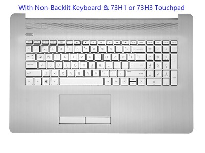 New For HP 17-BY 17-CA Palmrest Non-Backlit Keyboard PTP Touchpad  