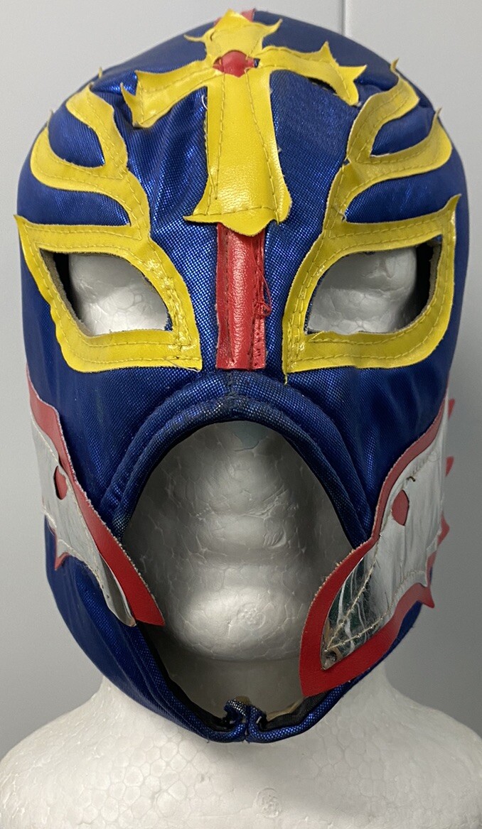 Rey Mysterio WWE Wrestling Mask Lucha Wrestling Adult Siz Blue