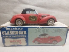 1977 Double Springs Rare Old Sippin Whiskey Cord 1937 Car Empty Read With Box