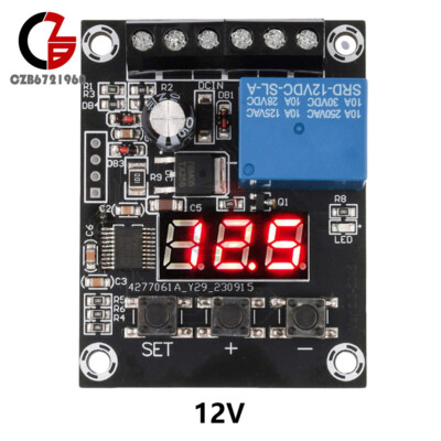 Voltage Detection Module Relay Switch Circuit Monitoring Protection 12V ...