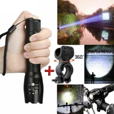 Super Bright Tactical Military LED Flashlight flash light 2000 Lumen 10000 LUX