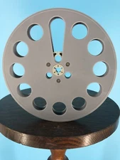 Burlington Recording 1/4"x7" GRAY Trident Plastic Reel White Box-Round Windows