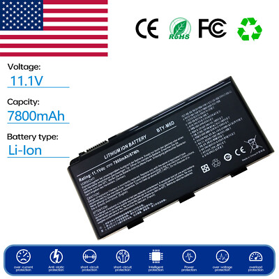 Battery for MSI GT780-406US GX70 3BE GX780DXR i768BLW7P 2OD-064US GT680DX