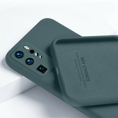 For Huawei P40 P30 Pro P20 Lite Soft Liquid Silicone Case Cover Square Edge - Picture 20 of 22
