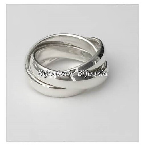 Bague Ancienne En Argent Massif 925, Alliance Ou Anneau Créateur, Taille 56, Occasion