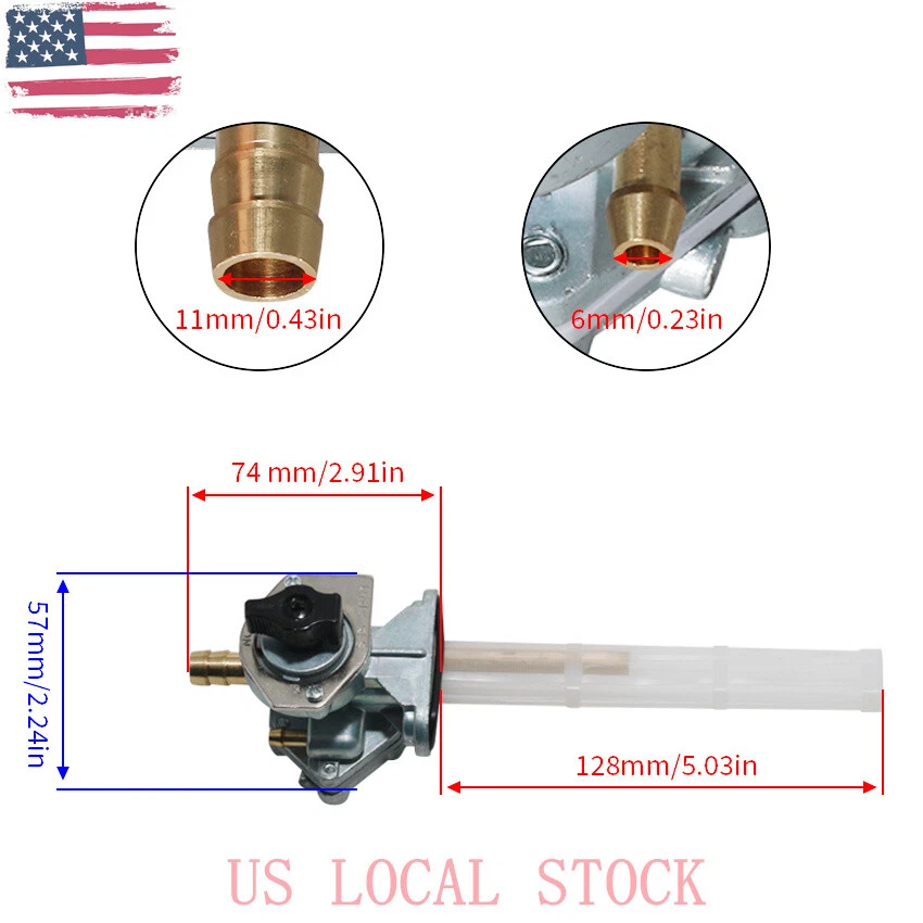 For Kawasaki Fuel Valve Petcock VN800 Vulcan 800 1996-2005 Drifter 99-06 Classic Foto 3 de 4