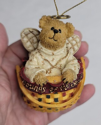 Vtg Boyds Bears Ornament For Longaberger Baskets Melody Angel 2003