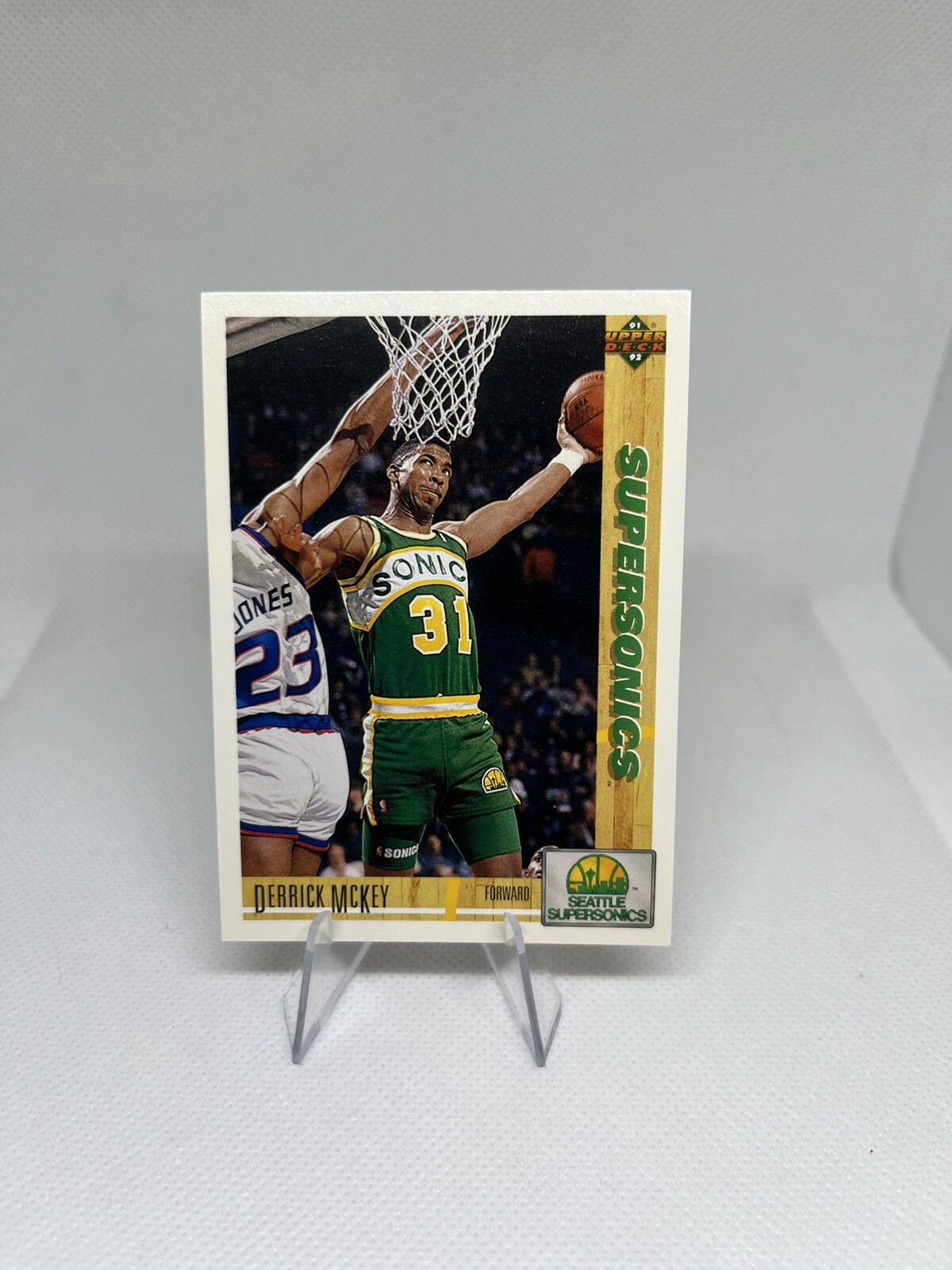1991-92 Upper Deck - #361 Derrick McKey, Seattle Supersonic.