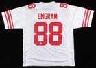 Evan Engram Signed White Giants Jersey (Beckett COA) New York 1st Rd Pick 2017 — photo 1