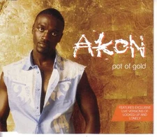 AKON Pot of Gold RARE EDIT w/ LONELY & LOCKED UP LIVE CD Single SEALED USA seler