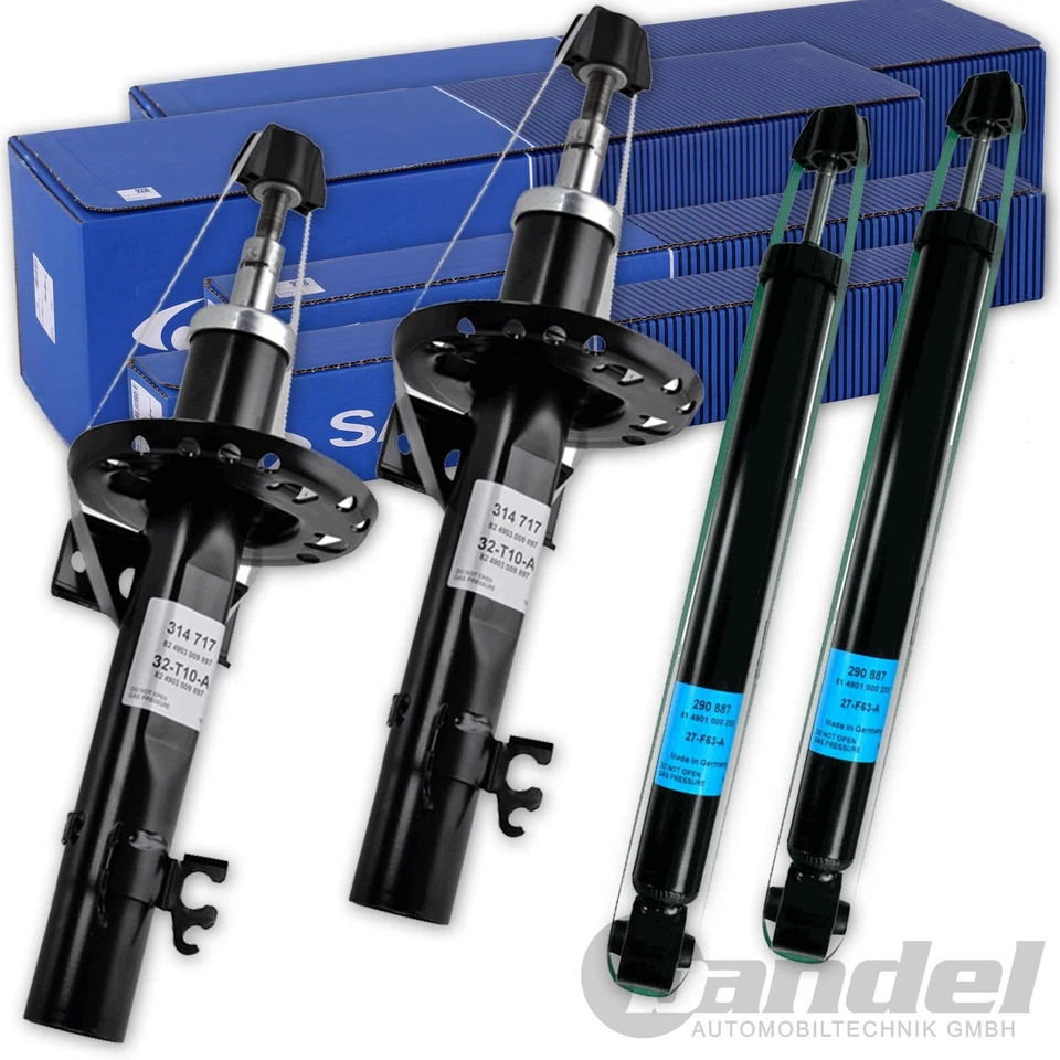 4x SACHS Amortisseur à Gaz Avant et Arrière pour VW POLO 6R 6C à partir de 2009 - Photo 1/1