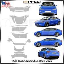 Tesla Model 3 Highland 2024 Precut Full Body Paint Protection Film Clear Bra PPF