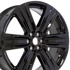 Set(4) Cadillac 22x8.5 Black 14148 Wheels 6X120 50ET Fits XT5 & XT6 84951812