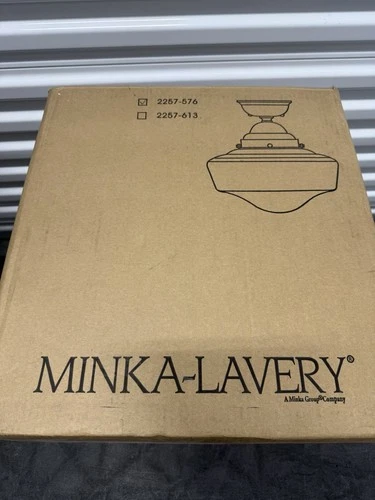 Minka Lavery 2257-576 1 Light 14.5"H Semi-Flush Ceiling Fixture-Brushed Bronze - Picture 8 of 9