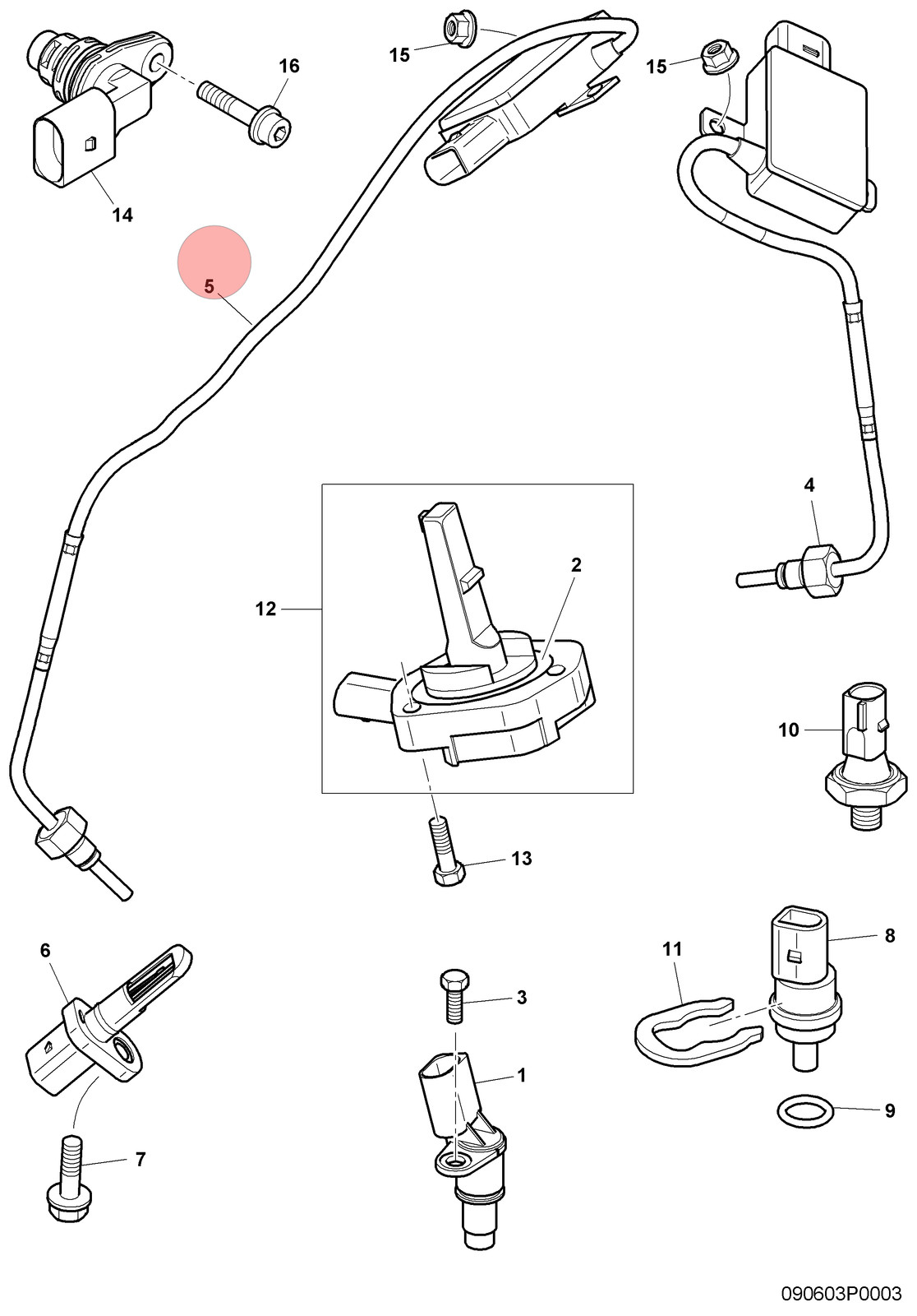 Bentley Continental GT Speed 2009-2013 Gas temperature sensor
