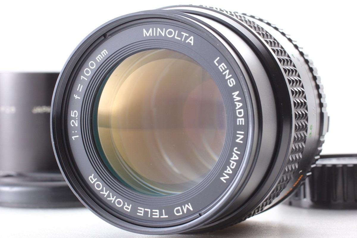 Exc+5] Minolta MD TELE ROKKOR 100mm F2.5 MF Portrait Lens w