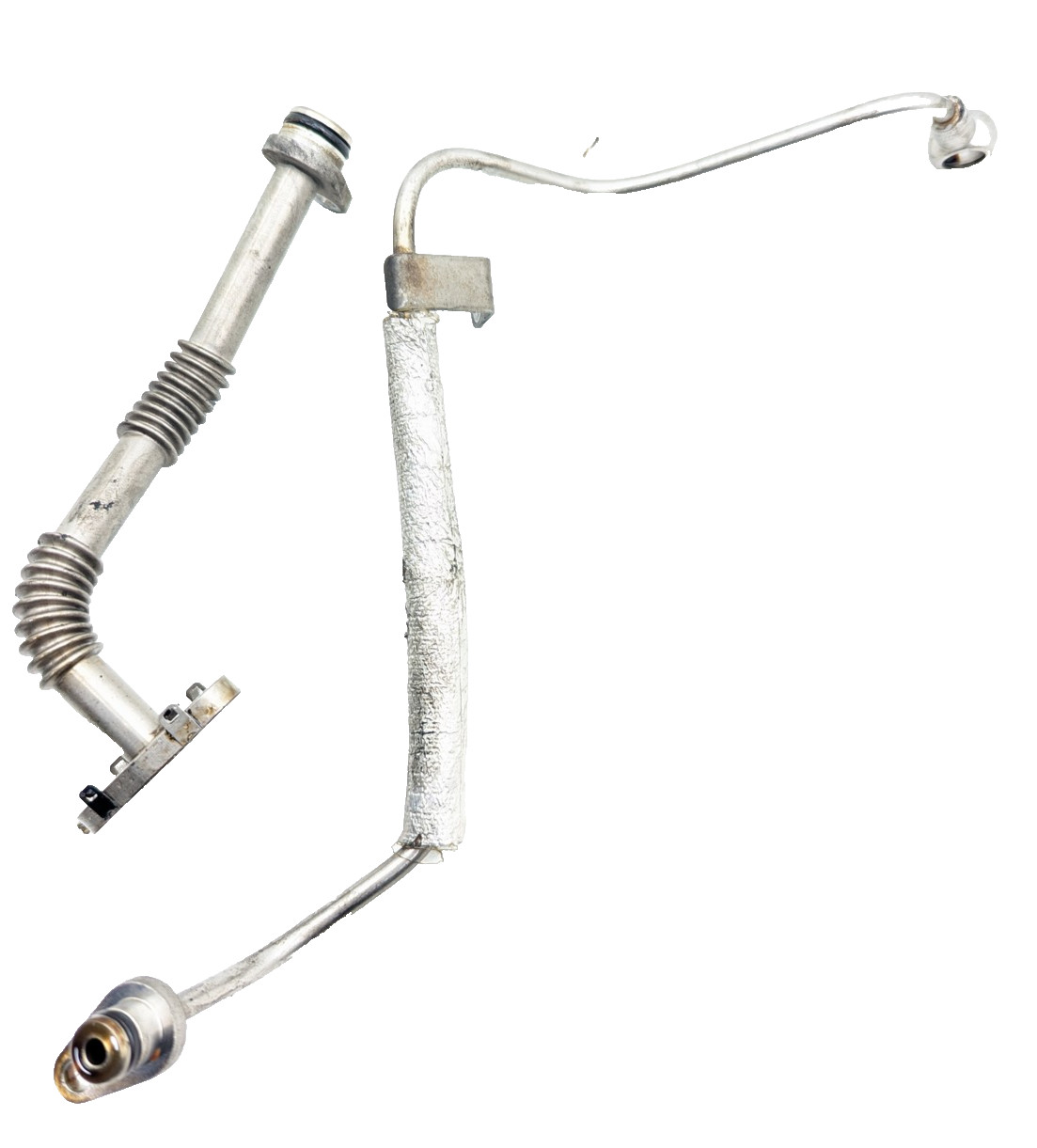 14-20 Maserati SQ4 Quattroporte Left Turbo Oil Feed Lines Pair OEM